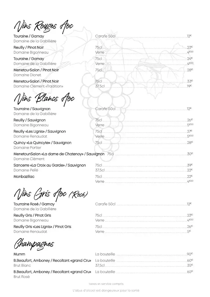 Menu_Le Petit Charles_Mehun-sur-Yèvre_image_1