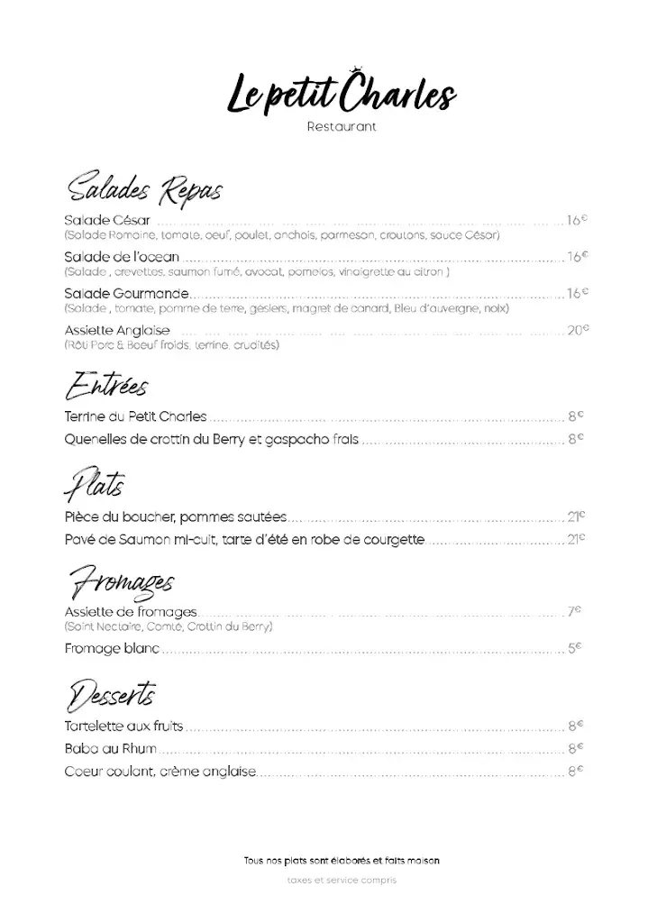 Menu_Le Petit Charles_Mehun-sur-Yèvre_image_2
