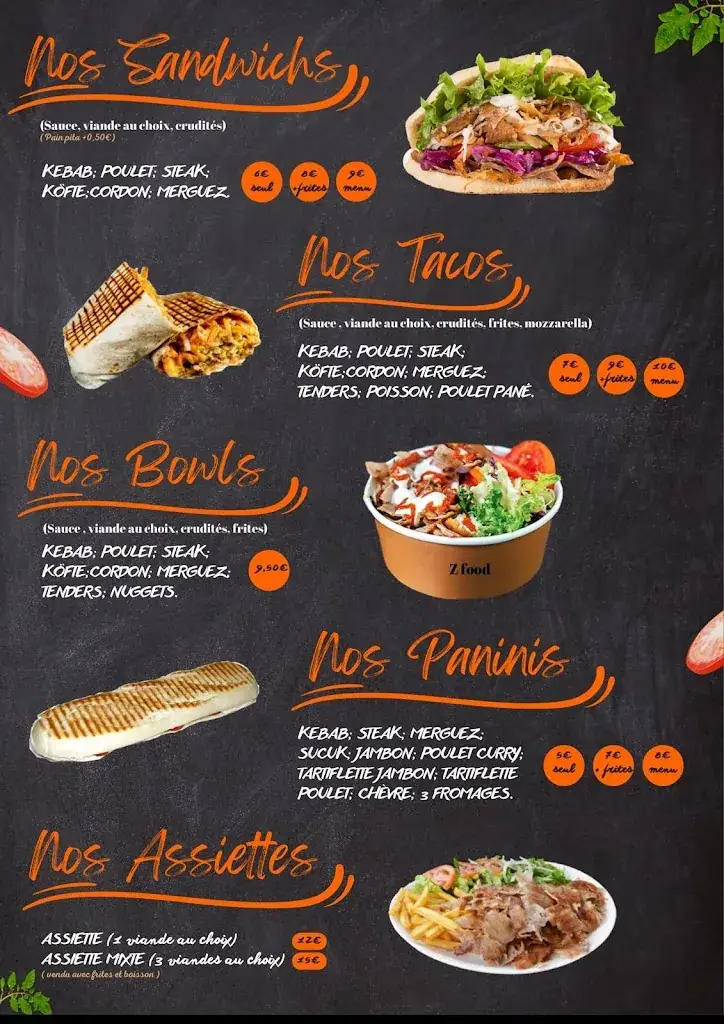 Menu_Z FOOD KEBAB_Mehun-sur-Yèvre_immagine_3