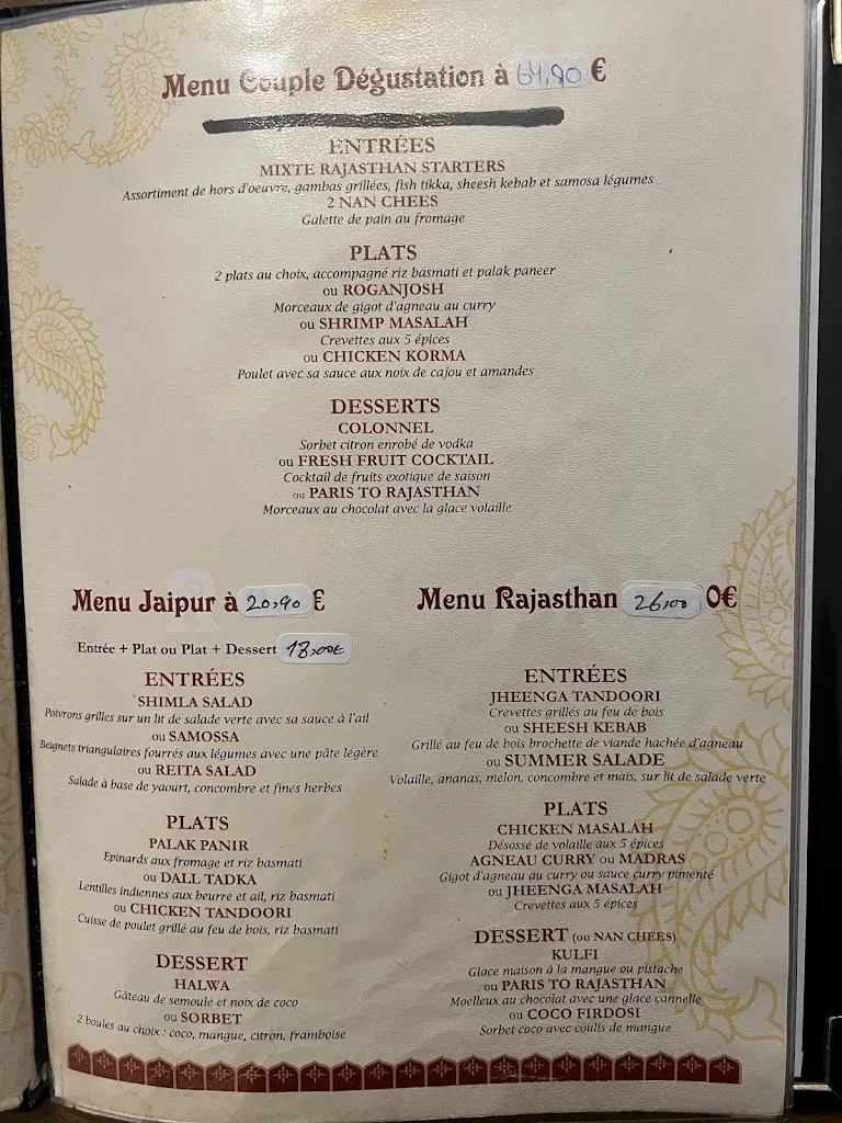 Menu_Rajasthan Restaurant_Malesherbois_image_3