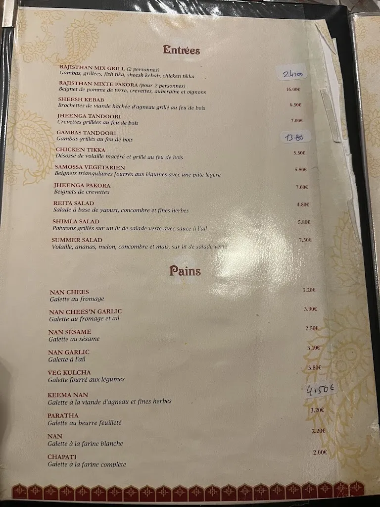 Menu_Rajasthan Restaurant_Malesherbois_image_4