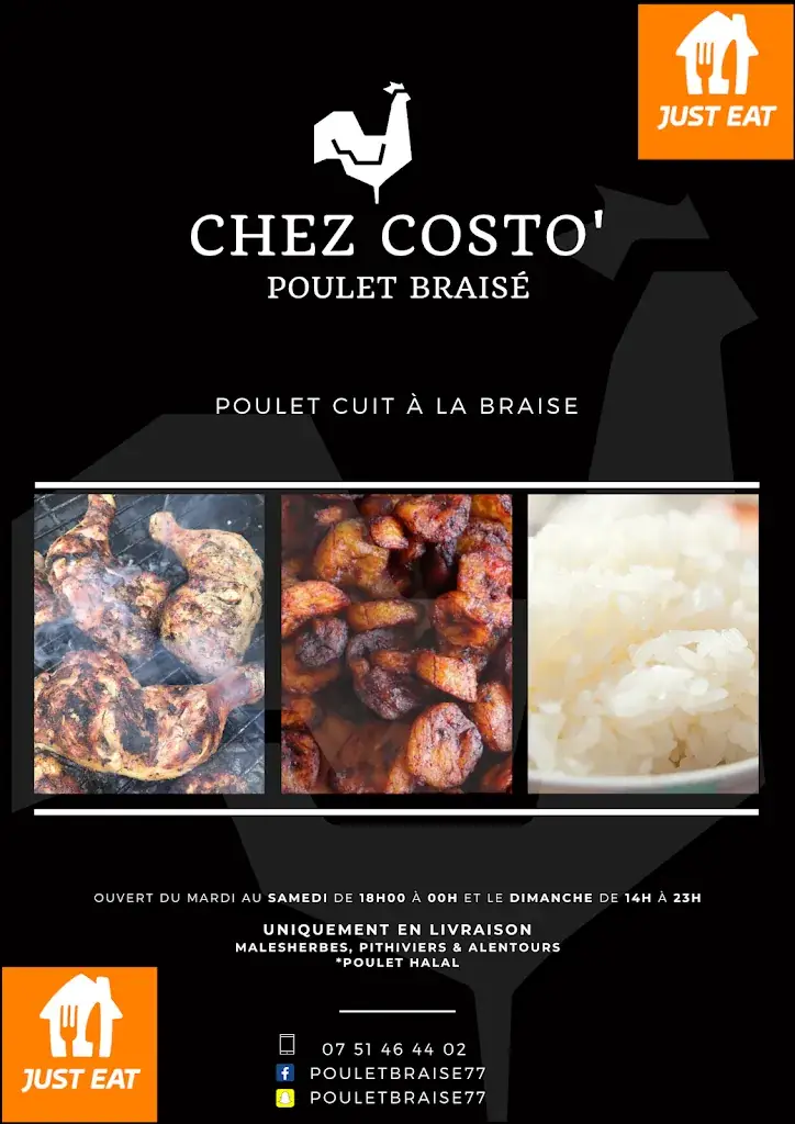 Menu_CHEZ COSTO' POULET BRAISE_Malesherbois_image_3