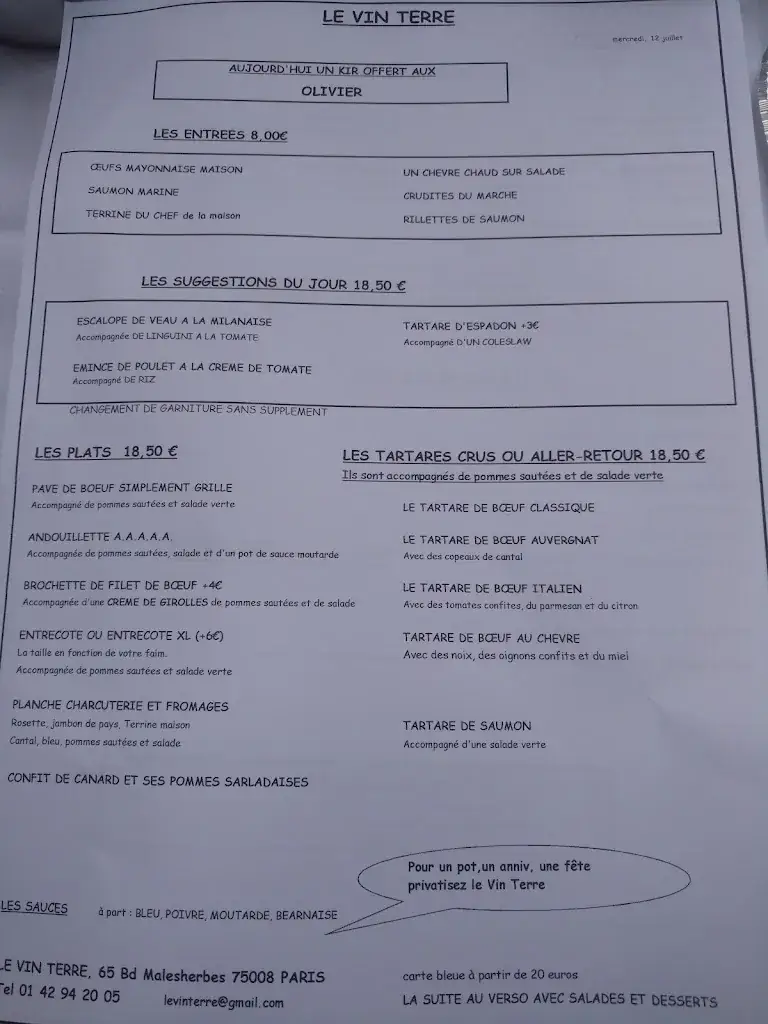 Borsan AI_Coté Bistrot Ex Le Vin Terre_Paris_review