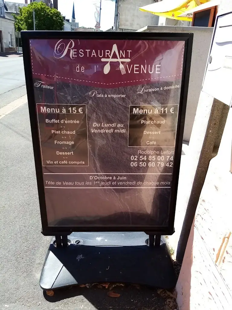 Menu_RESTAURANT DE L'AVENUE_Montoire-sur-le-Loir_image_1