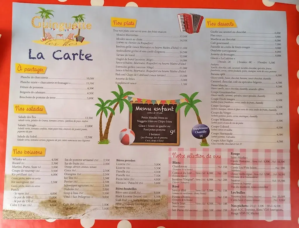 Menu_la guinguette des îles de Troo_Montoire-sur-le-Loir_imagen_2