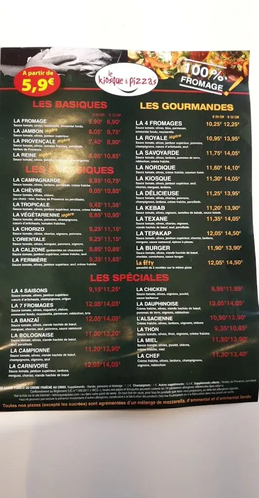 Menu_Le Kiosque à pizzas Montoire-sur-le-Loir_Montoire-sur-le-Loir_image_1