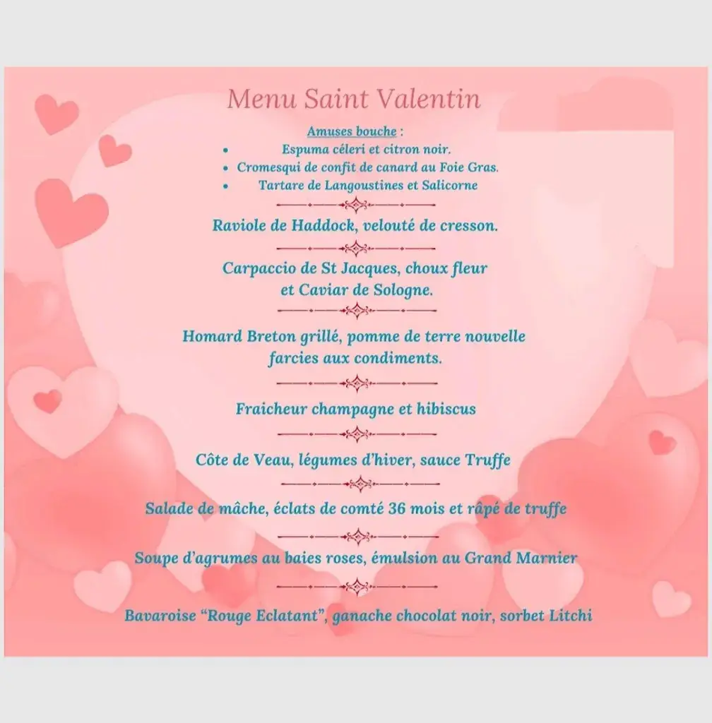 Menu_la Croix Blanche Loir et Cher_Veuzain-sur-Loire_image_1