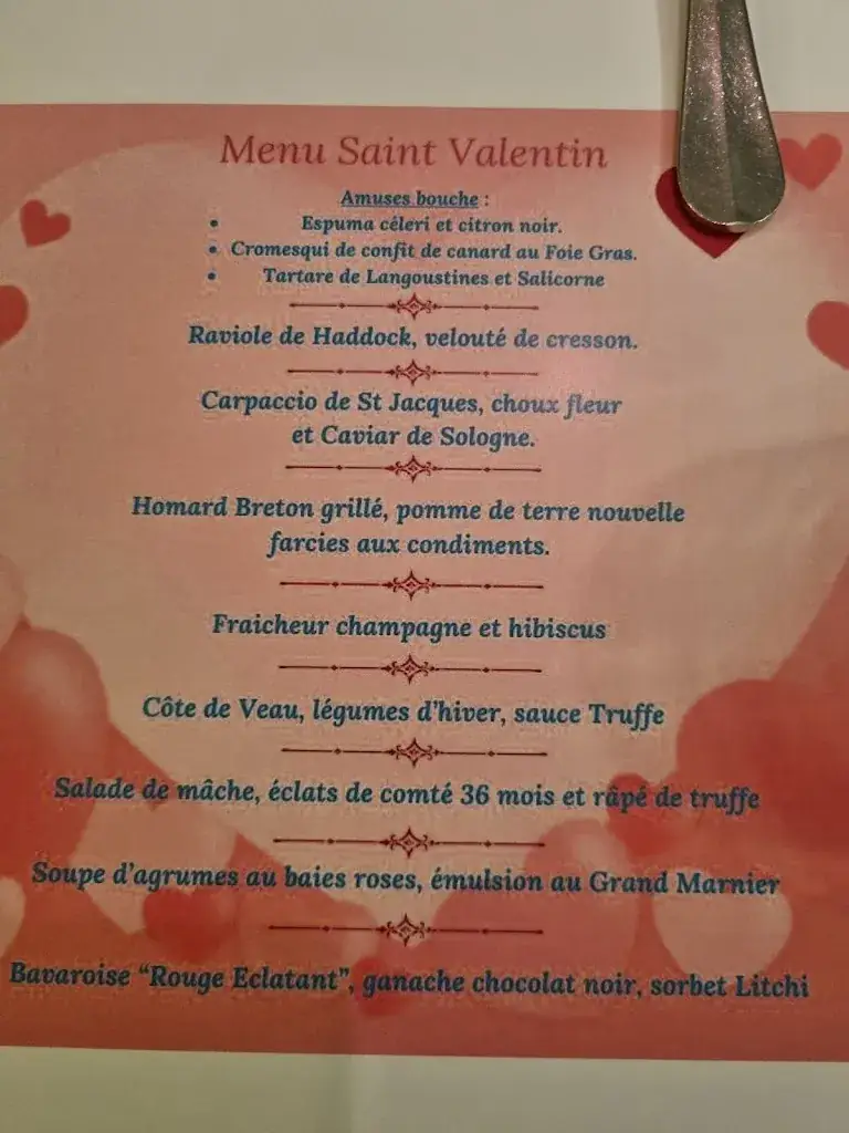 Menu_la Croix Blanche Loir et Cher_Veuzain-sur-Loire_image_2