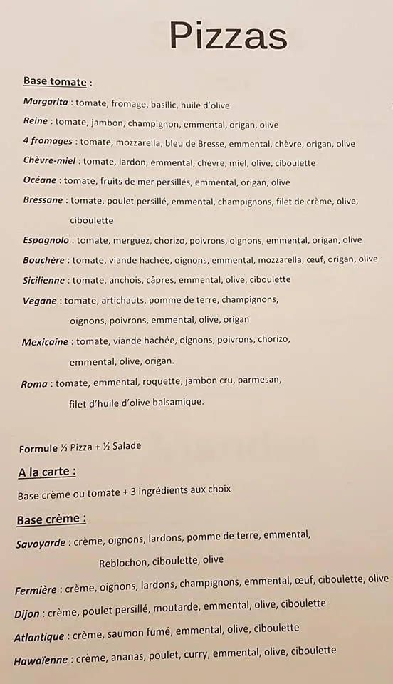 Menu_A La Maison_Ceyzériat_immagine_1