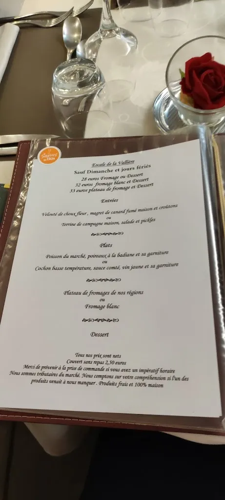 Menü_Restaurant la couronne de Ceyzériat_Ceyzériat_Bild_3