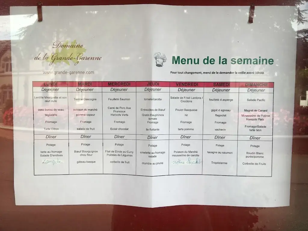 Menu_Fédération André Maginot La Grande Garenne_Neuvy-sur-Barangeon_image_1