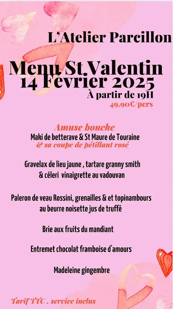 Menu_L’Atelier Parcillon_Parçay-Meslay_image_1