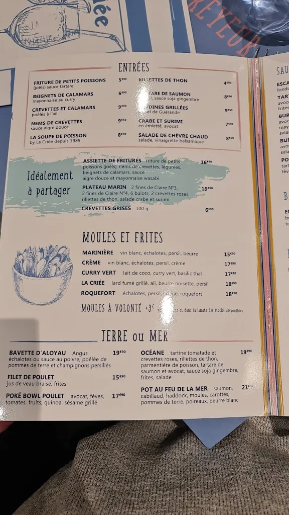 Menü_La Criée Olivet_Olivet_Bild_3