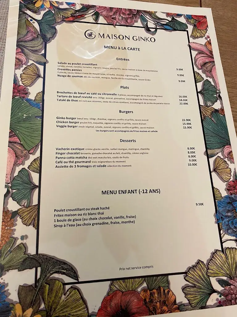 Menü_Maison Ginko_Olivet_Bild_1