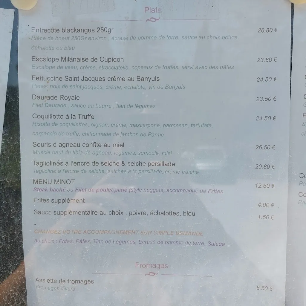 Menu_La Table de Cupidon - Restaurant Rians_Rians_image_3