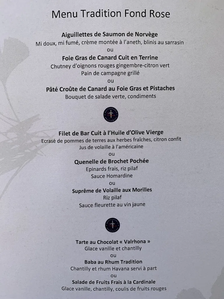 Menu_Restaurant Fond Rose - Bocuse_Caluire-et-Cuire_image_1