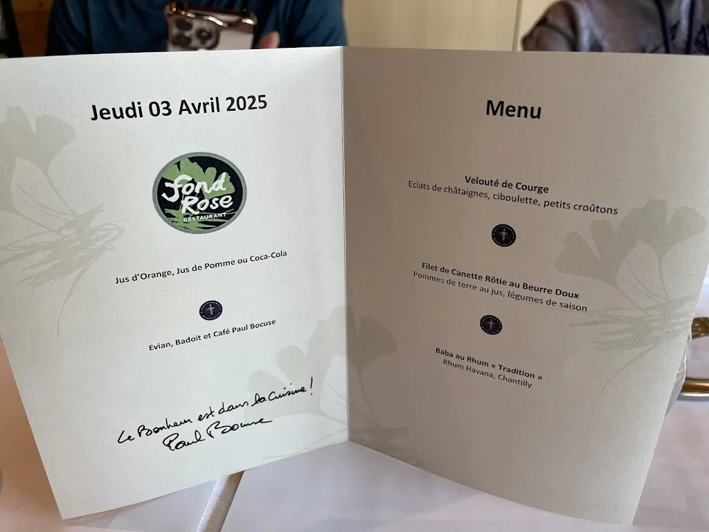 Menu_Restaurant Fond Rose - Bocuse_Caluire-et-Cuire_image_2