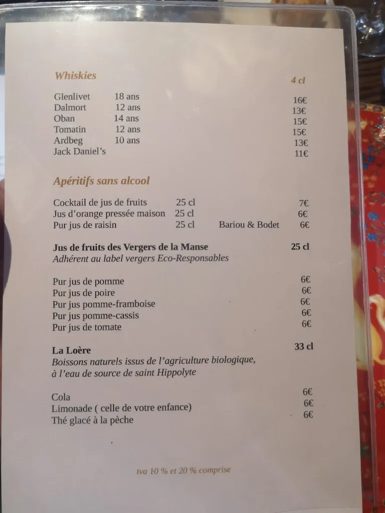 Menu_Auberge du 12ème Siècle_Saché_image_4