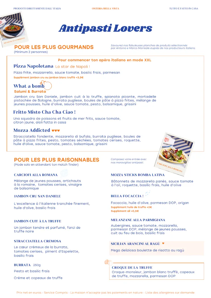 Menu_Osteria Bella Vista Da Antonio e Marco_Caluire-et-Cuire_image_4