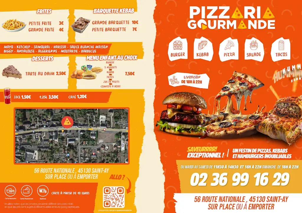 Menu_PIZZERIA GOURMANDE SAINT-AY_Saint-Ay_image_2