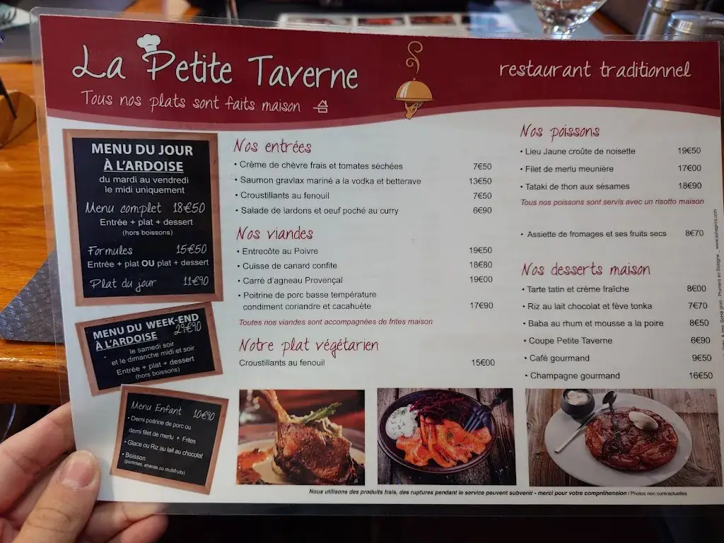 Menu_La Petite Taverne_Romorantin-Lanthenay_image_1