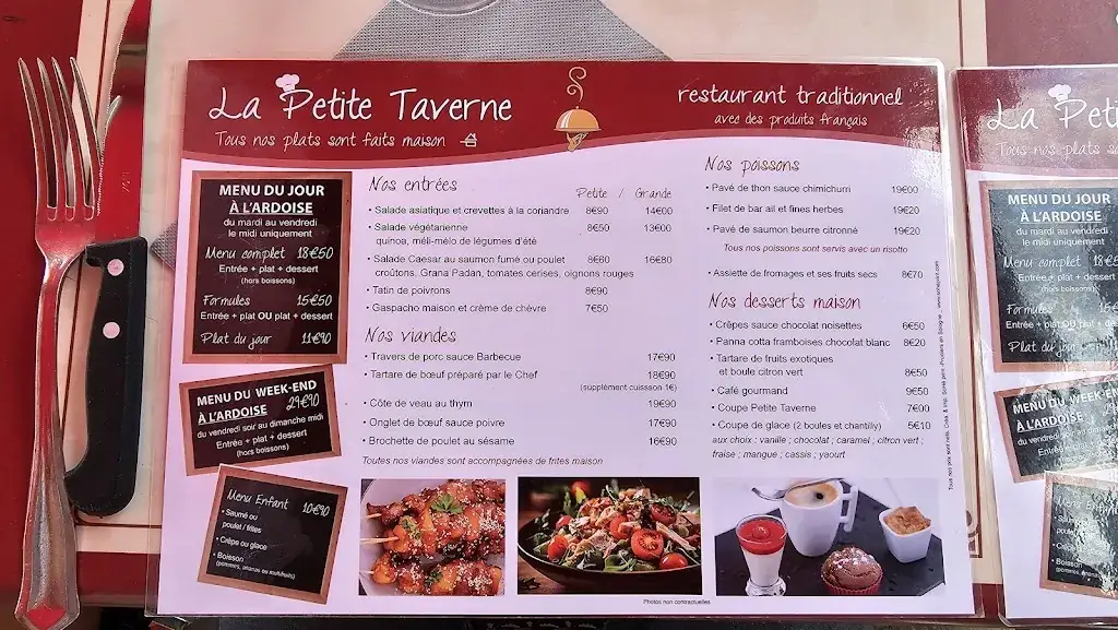 Menu_La Petite Taverne_Romorantin-Lanthenay_image_2
