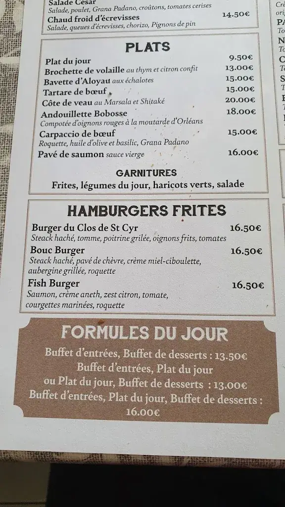 Menu_Clos de Saint Cyr_Saint-Cyr-en-Val_image_1