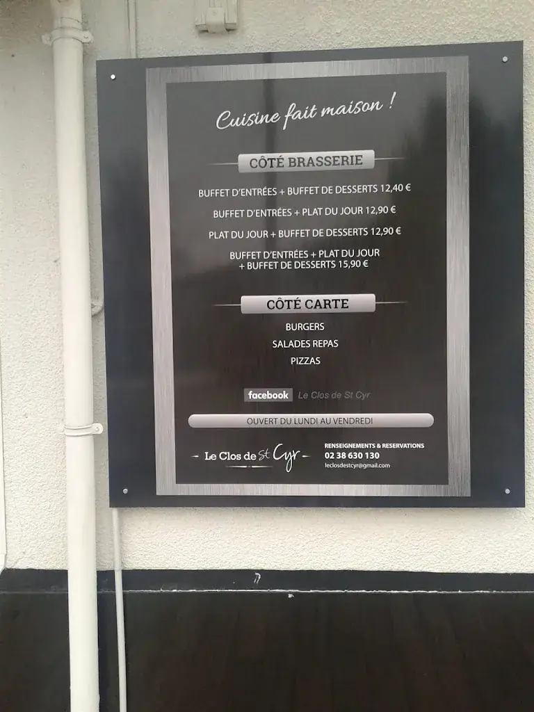 Menu_Clos de Saint Cyr_Saint-Cyr-en-Val_image_2