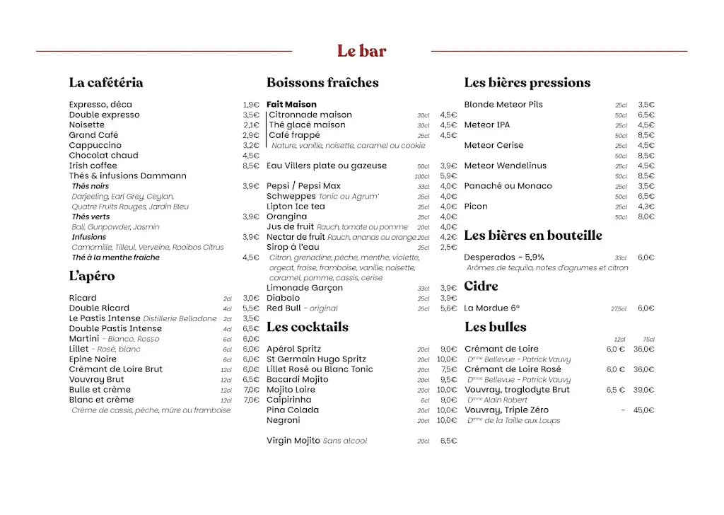 Menu_Le Relais des Braconniers_Saint-Aignan_image_2