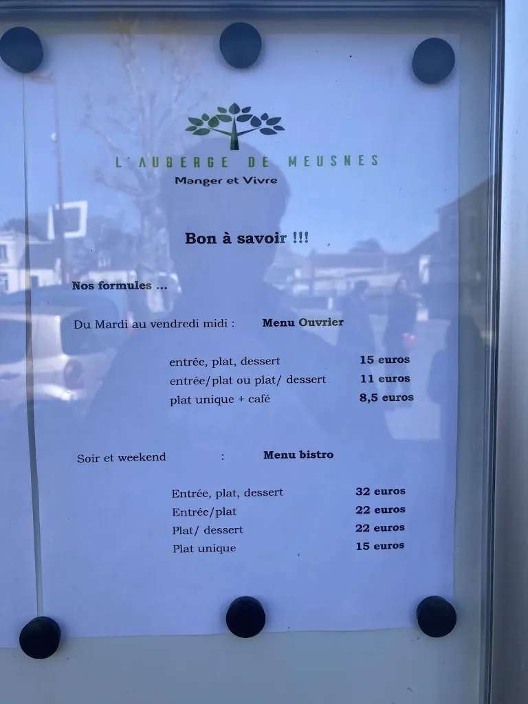 Menu_L' Auberge de Meusnes_Meusnes_image_3
