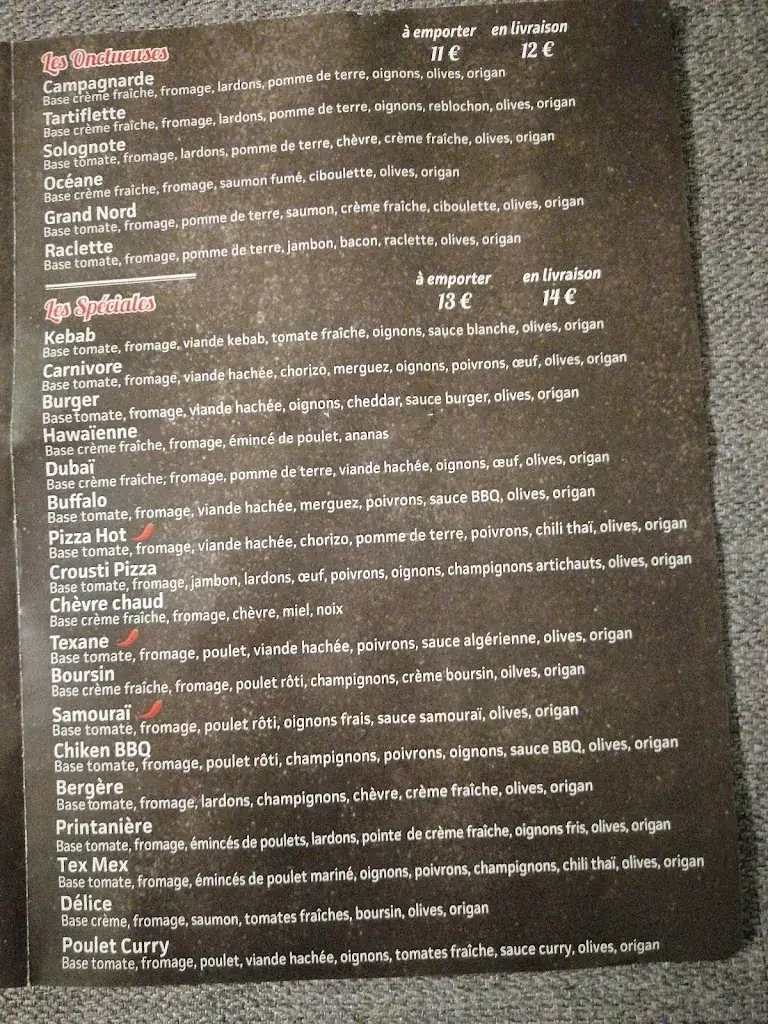 Menü_Pizza Hot 41 Saint-Aignan_Saint-Aignan_Bild_1