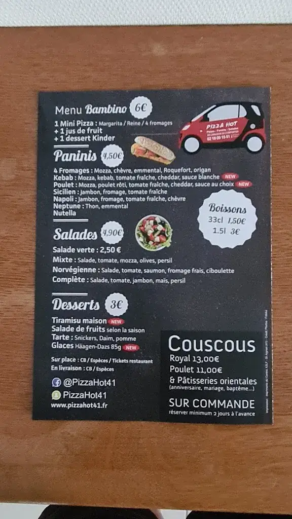 Menü_Pizza Hot 41 Saint-Aignan_Saint-Aignan_Bild_3