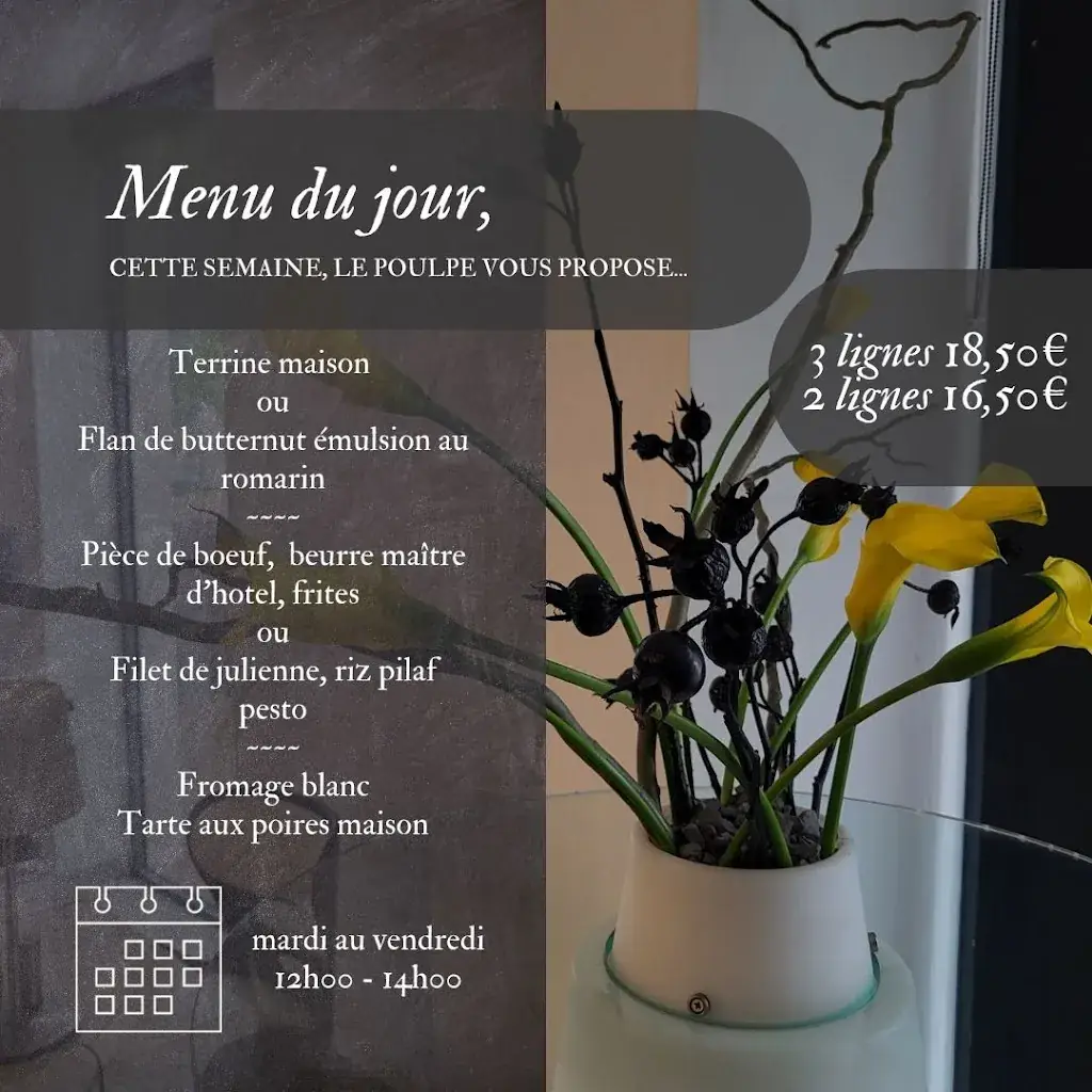 Menu_Le Poulpe - Restaurant Bar-Lounge_Saint-Aignan_image_3