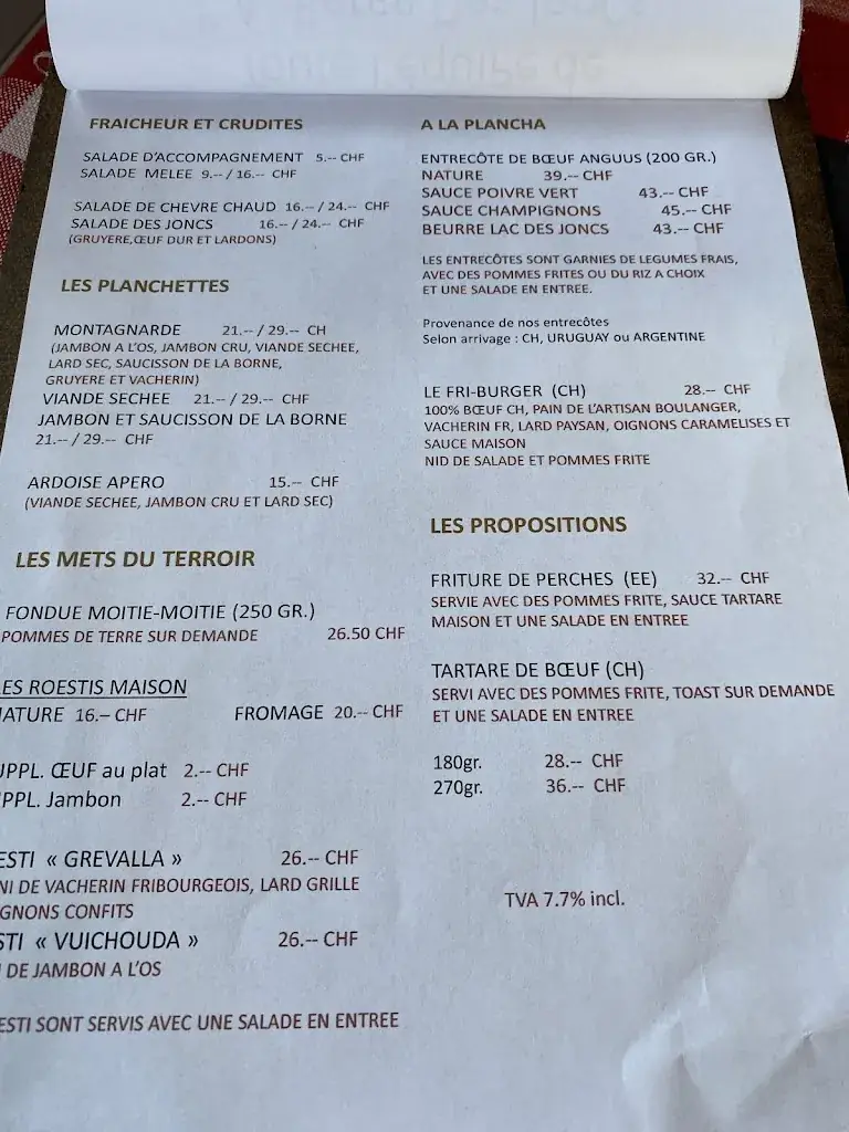 Menu_Lac des Joncs_Paccots_image_1