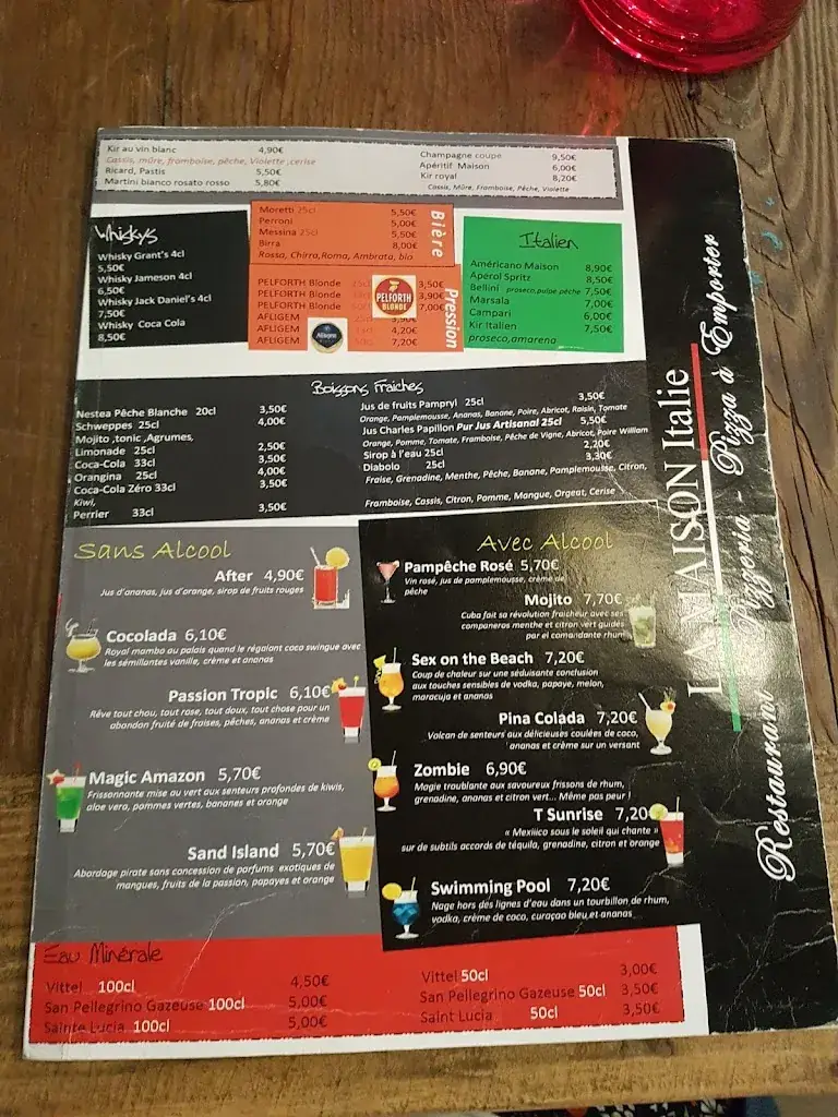 Menu_La Maison Italie_Nogent-le-Rotrou_image_1