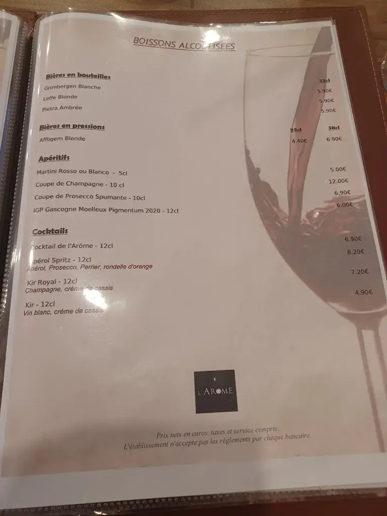 Menü_Restaurant l'Arôme_Caluire-et-Cuire_Bild_3