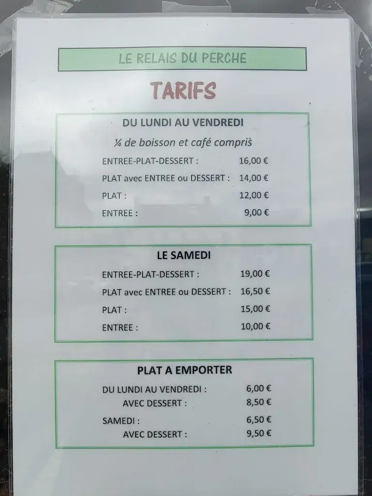 Menu_Le Relais Du Perche_Huisne_image_2