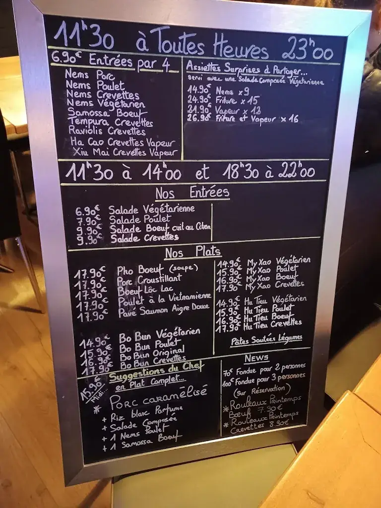 Menu_Restaurant Sun and Moon_Caluire-et-Cuire_imagen_1