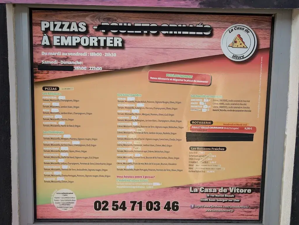 Menu_La Casa de Vitore_Saint-Georges-sur-Cher_image_2