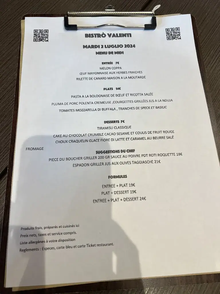 Menu_Bistrò Valenti_Caluire-et-Cuire_image_4