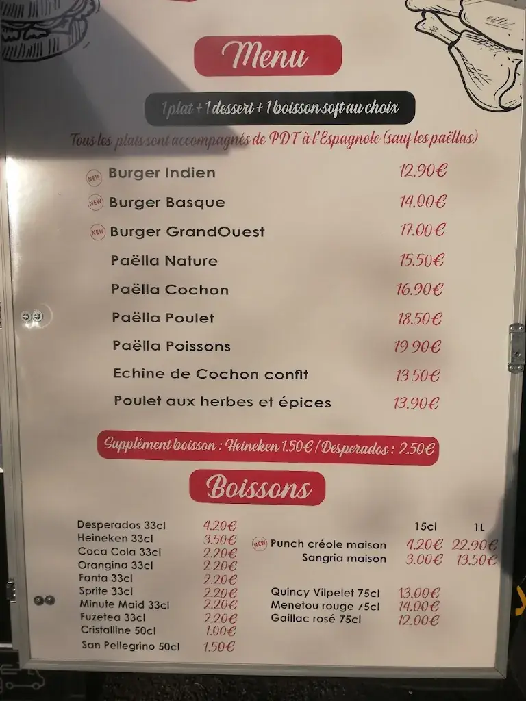 Menu_Restaurant le GrandOuest_Saint-Doulchard_image_2