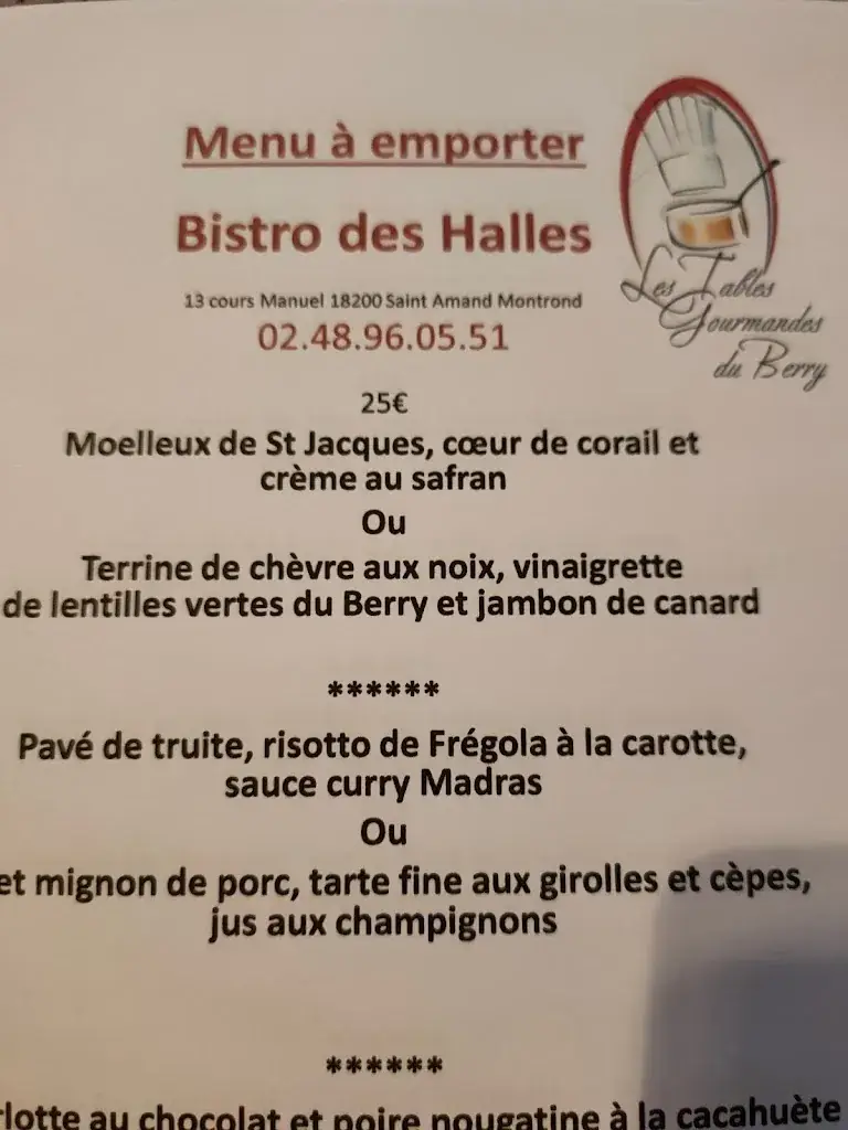 Menu_Bistro des Halles_Saint-Amand-Montrond_image_4