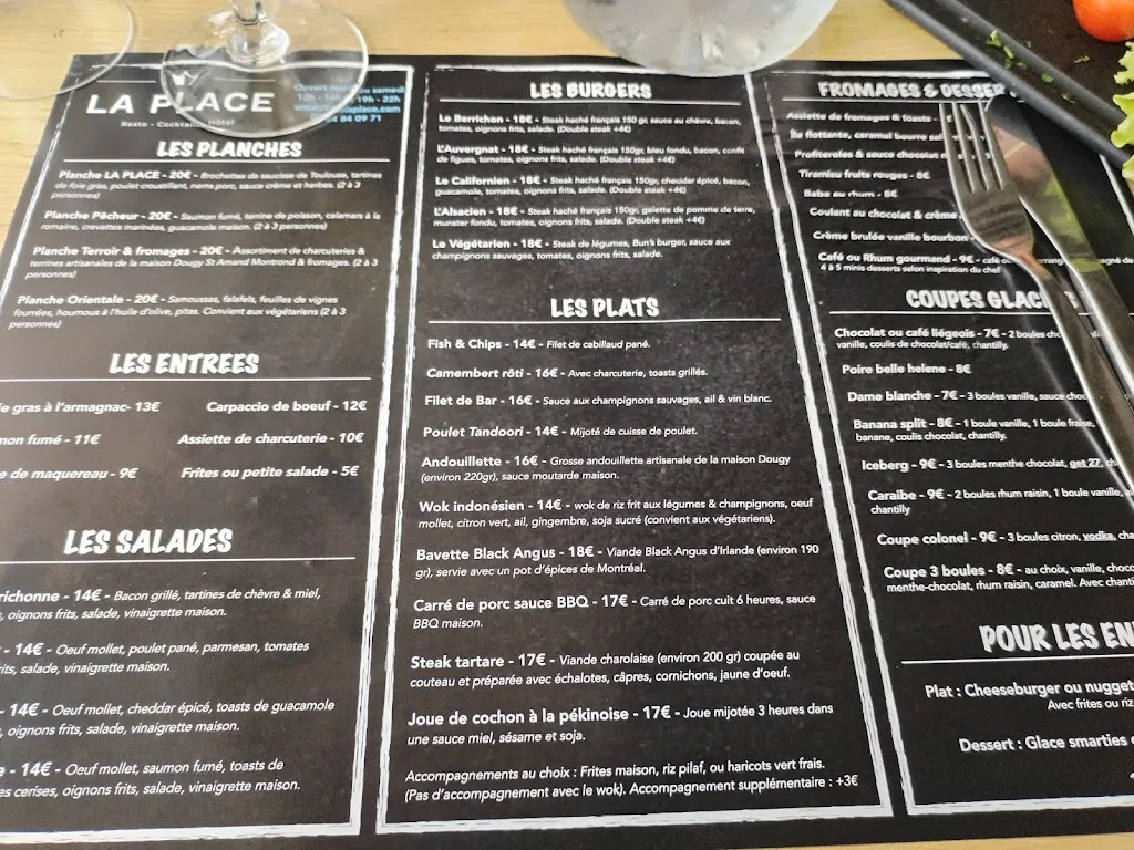 Menu_Restaurant La Place_Saint-Amand-Montrond_image_2