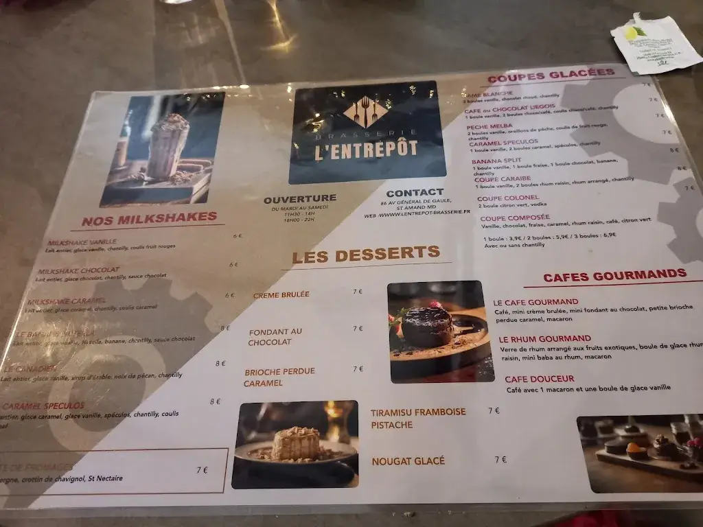 Menu_L'entrepôt - Brasserie_Saint-Amand-Montrond_image_2
