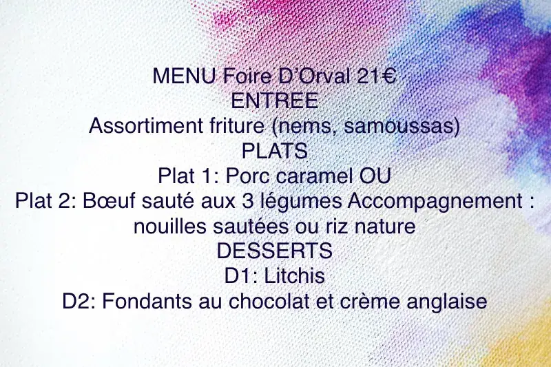 Menu_La Fleur de Lotus_Saint-Amand-Montrond_image_2