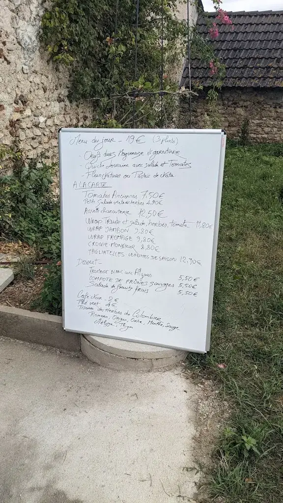 Menu_LA TABLE FLEURIE des jardins Charlemagne _Saint-Martin-sur-Ocre_image_1