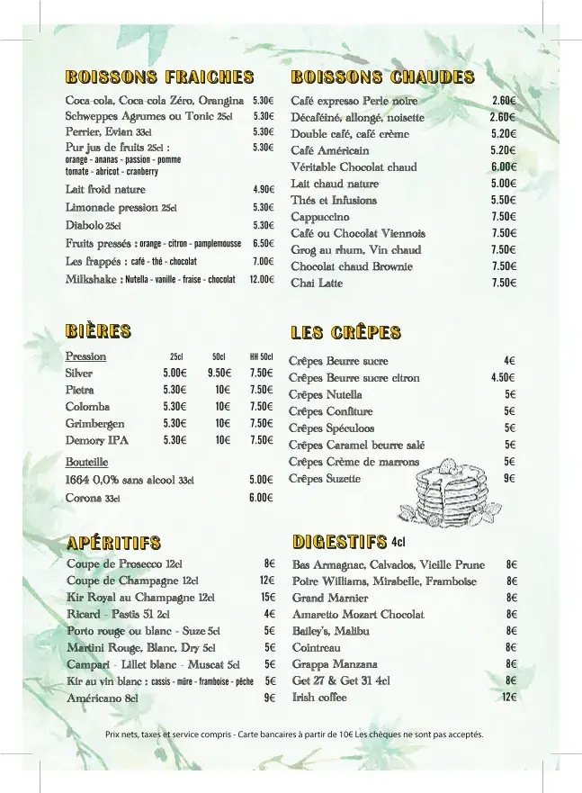 Menu_Félix Café_Paris_image_1