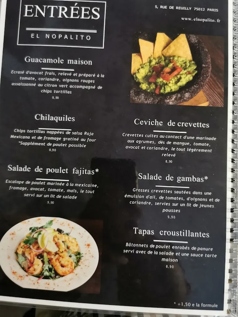 Menu_El Nopalito_Paris_immagine_2