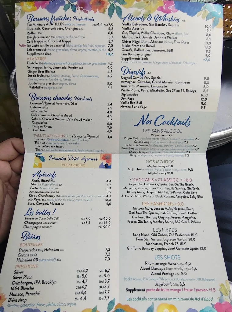 Menu_Le Globe_Paris_image_1