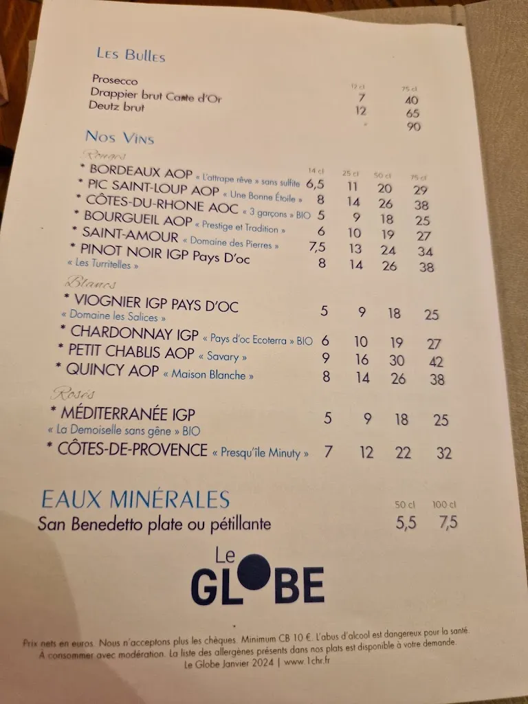 Menu_Le Globe_Paris_image_2